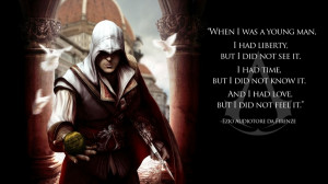 video games assassins creed text quotes ezio assassins creed 2 ezio ...