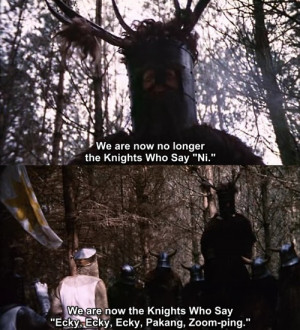 the knights who say ni