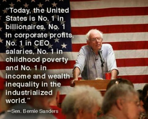 Bernie Sanders - the U.S. is number one