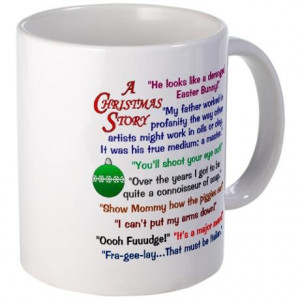 Christmas Story Mug with quotes from the movie. $15.00 # ...