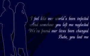 You Lost Me - Christina Aguilera Song Lyric Quote in Text Image