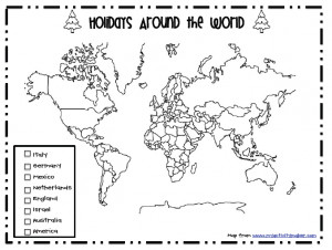christmas around the world worksheet