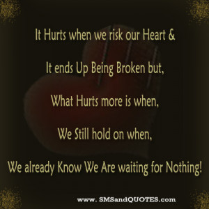 It Hurts When We Risk Our Heart