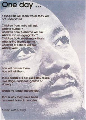 www.leedspostcards.co.uk Martin Luther King quote postcard produced by ...