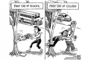 Mixed feeling about the first day of school…