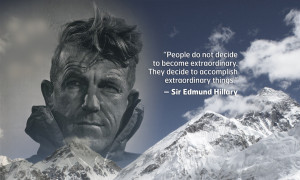 ... what no man had done before – He climbed to the top of Mt. Everest