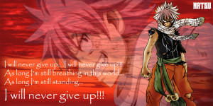 Natsu's quote~Fairy Tail by evitacarla