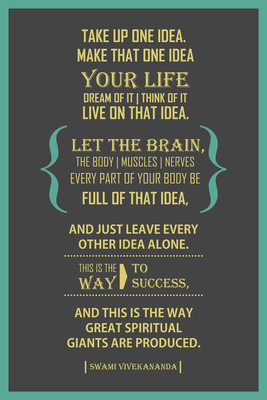 Home > Posters > Swami Vivekananda Idea Quote Paper Print (Small,...