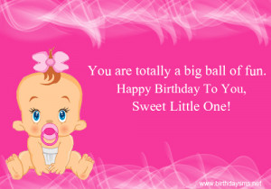 Birthday Quotes for Baby Girl