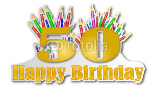Vector: Happy Birthday 50 Years