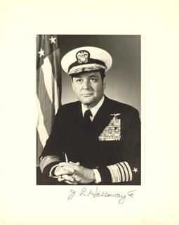 ADMIRAL JAMES L. HOLLOWAY III - PHOTOGRAPH SIGNED - DOCUMENT 24235