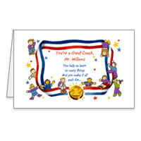 Coach of the Year Printable Thank You Cards for Coach
