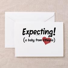 Expecting! Ethiopia adoption Greeting Card for