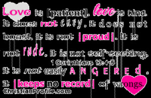 Love Is Patient, Love Is Kind