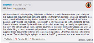 Wikileaks is an Israeli operation, of course...