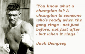 Jack Dempsey Quotes