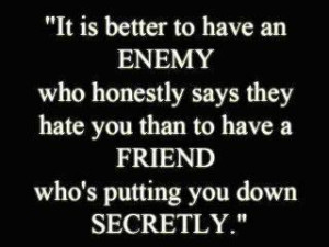 How would you rate this quotes “it is better to have an enemy who ...