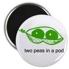 Two Peas in a Pod Magnet for