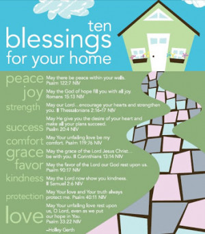 10 BLESSINGS FOR YOUR HOME