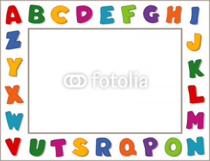Education Frames Alphabet frame, copy space,