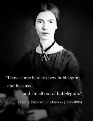 Emily Elizabeth Dickinson (1830-1886)[ who | huh ]