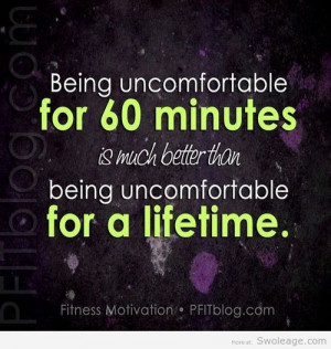 Being uncomfortable...