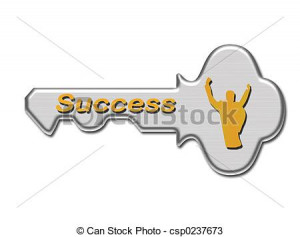Drawings of Key to Success - Showing happiness in achievement ...