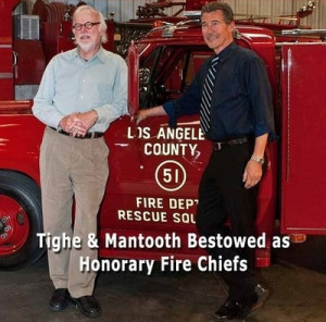 Randolph Mantooth and Kevin Tighe - Newer picture honorary fire chiefs ...
