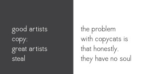 dueling wisdom | copy cats