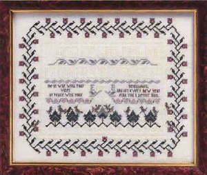 ... about NEW YEAR SAMPLER QUOTE BEN FRANKLIN PINE TREES BIRDS PATTERN