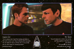Star Trek Movie Kirk and Spock Quotes Poster