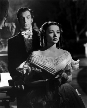 Gene Tierney y Vincent Price (El castillo de Dragonwyck, 1946)