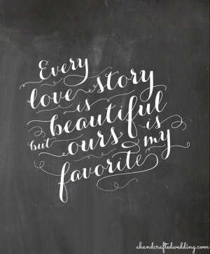 FREE Chalkboard Love Quote Printable