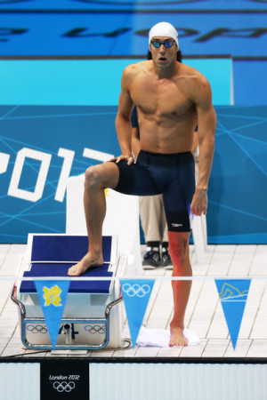 Michael Phelps Michael Phelps of the United States looks on as he gets ...