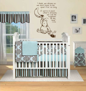 Classic Pooh wall decal - moon & star
