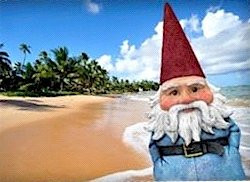 TRAVELOCITY TALKING ROAMING GNOME Motion Activated 7 Sayings 13