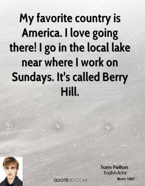 ... the local lake near where I work on Sundays. It's called Berry Hill