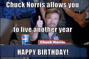 Chuck Norris Birthday Quotes Enjoy your last year of