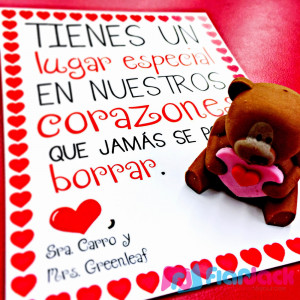 Valentine's Day Cards Freebie in Spanish and English