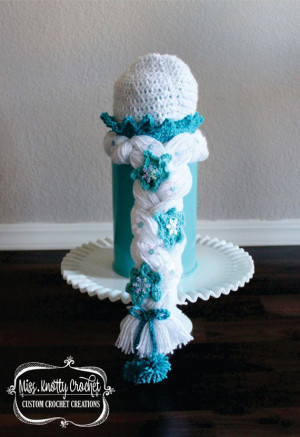 Elsa Frozen Crochet Hat Crown by MissKnottyCrochet on EtsySnow Queen