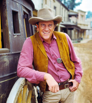 James Arness - starred as U.S. Marshall Matt Dillon in the CBS ...