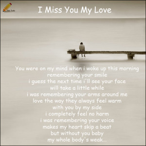 Missing My Love Quotes