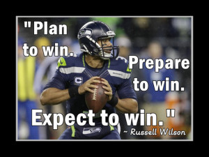 Russell Wilson Leadership Photo Quote Poster Seahawks Wall Art 5x7