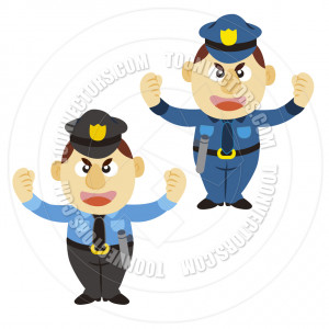 Angry Policeman Clip Art