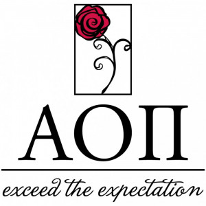 Alpha Omicron Pi Canvas Tote Bag – Exceed the Expectation Rose ...