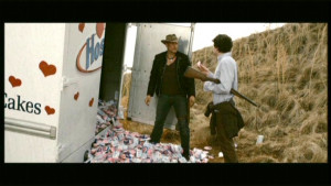Photo of Woody Harrelson from Zombieland (2009) with Jesse Eisenberg