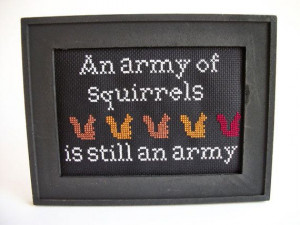 funny squirrel quote from magic the gathering by funwithneedles $ 40 ...