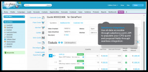... integration. Save the results into various fields with the salesforce