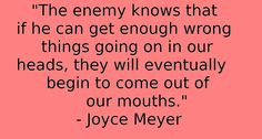 Joyce meyer quote #battlefieldofthemind #joycemeyer More