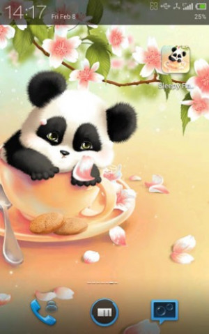 View bigger - sleepy panda live wallpaper for Android screenshot